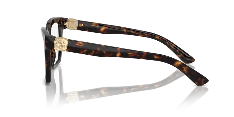 Dolce & Gabbana Donna DG3395 502 Montature da vista Acetato Tartaruga Trasparente Squadrata Normale miniatura 3