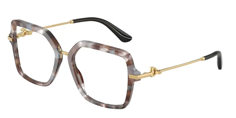 Dolce & Gabbana Donna DG3396 3445 Montature da vista Acetato Tartaruga Trasparente Squadrata Normale