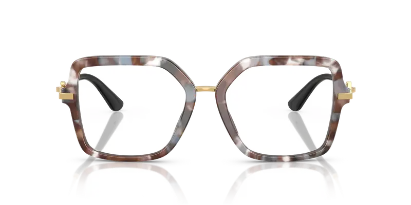 Dolce & Gabbana Donna DG3396 3445 Montature da vista Acetato Tartaruga Trasparente Squadrata Normale miniatura 2