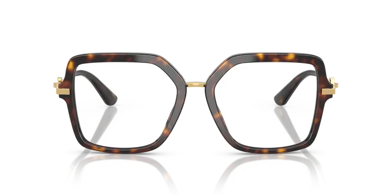 Dolce & Gabbana Donna DG3396 502 Montature da vista Acetato Tartaruga Trasparente Squadrata Normale miniatura 2