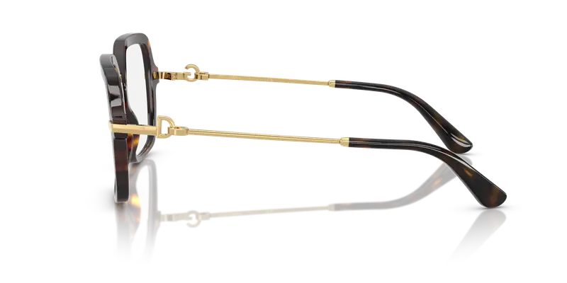 Dolce & Gabbana Donna DG3396 502 Montature da vista Acetato Tartaruga Trasparente Squadrata Normale miniatura 3