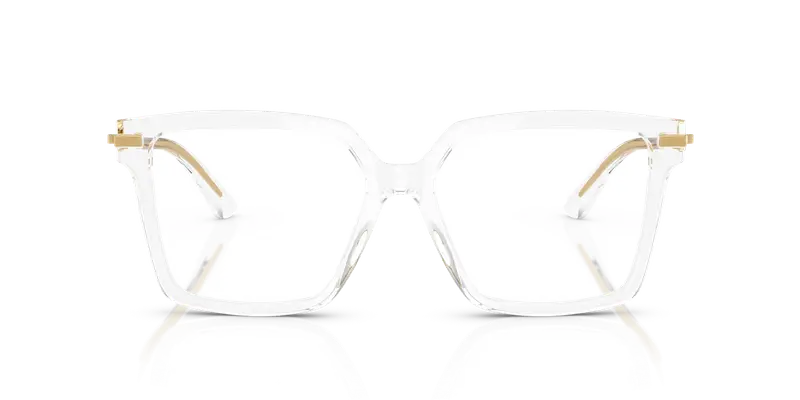 Dolce & Gabbana Donna DG3397 3133 Montature da vista Acetato Trasparente Trasparente Squadrata Normale miniatura 2