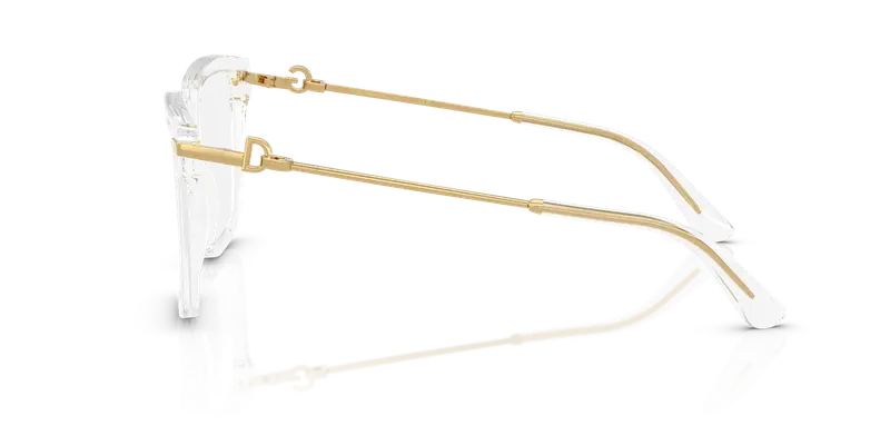 Dolce & Gabbana Donna DG3397 3133 Montature da vista Acetato Trasparente Trasparente Squadrata Normale miniatura 3