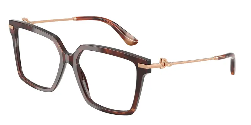 Dolce & Gabbana Donna DG3397 3222 Montature da vista Acetato Tartaruga Trasparente Squadrata Normale