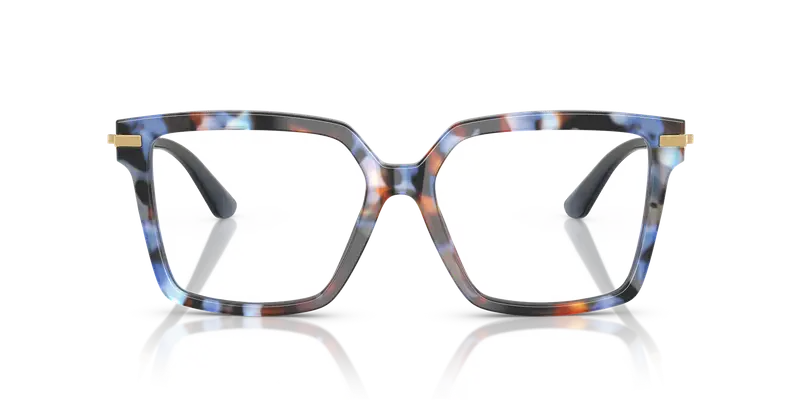 Dolce & Gabbana Donna DG3397 3443 Montature da vista Acetato Blu Trasparente Squadrata Normale miniatura 2