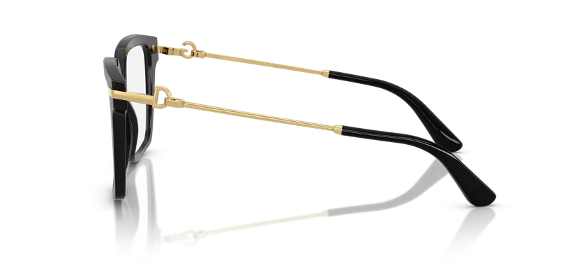 Dolce & Gabbana Donna DG3397 501 Montature da vista Acetato Nero Trasparente Squadrata Normale miniatura 3