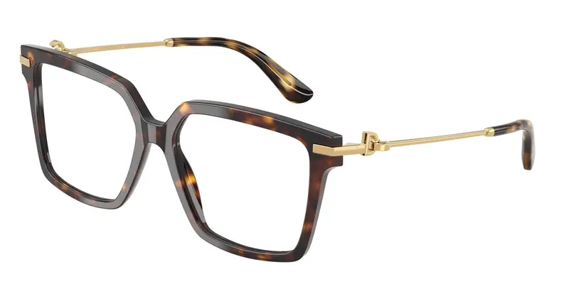 Dolce & Gabbana Donna DG3397  502 Montature da vista Acetato Tartaruga Trasparente Squadrata Normale