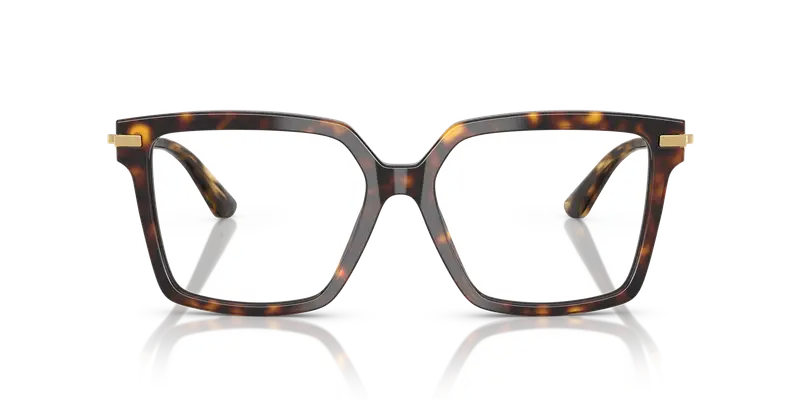 Dolce & Gabbana Donna DG3397 502 Montature da vista Acetato Tartaruga Trasparente Squadrata Normale miniatura 2