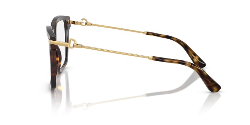 Dolce & Gabbana Donna DG3397 502 Montature da vista Acetato Tartaruga Trasparente Squadrata Normale miniatura 3