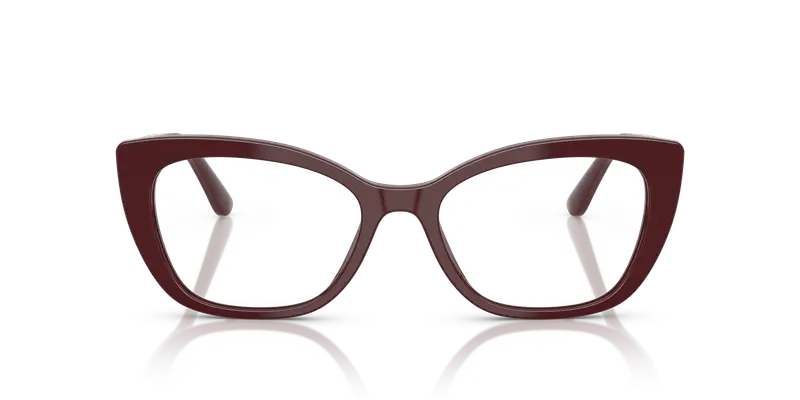 Dolce & Gabbana Donna DG3398 3091 Montature da vista Acetato Rosso Trasparente Cat Eye Normale miniatura 2