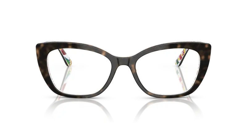 Dolce & Gabbana Donna DG3398 3217 Montature da vista Acetato Tartaruga Trasparente Cat Eye Normale miniatura 2