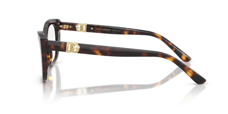 Dolce & Gabbana Donna DG3398 502 Montature da vista Acetato Tartaruga Trasparente Cat Eye Normale miniatura 3