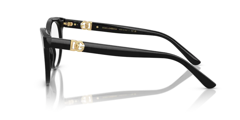 Dolce & Gabbana Donna DG3399 501 Montature da vista Acetato Nero Trasparente Pantos Normale miniatura 3