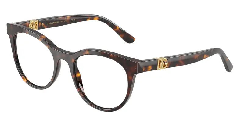 Dolce & Gabbana Donna DG3399  502 Montature da vista Acetato Tartaruga Trasparente Pantos Normale