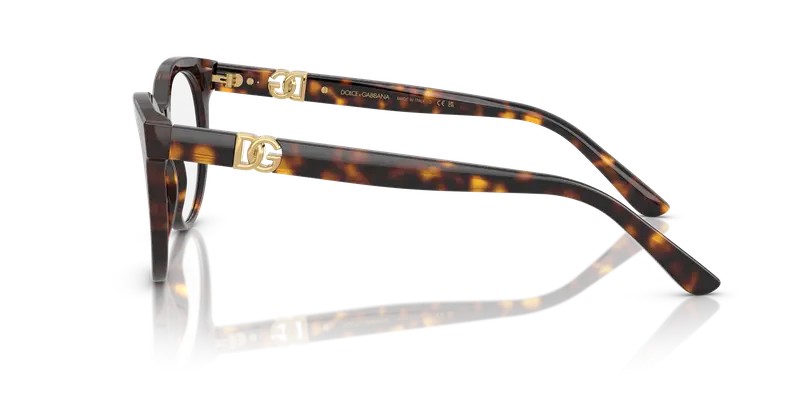 Dolce & Gabbana Donna DG3399 502 Montature da vista Acetato Tartaruga Trasparente Pantos Normale miniatura 3