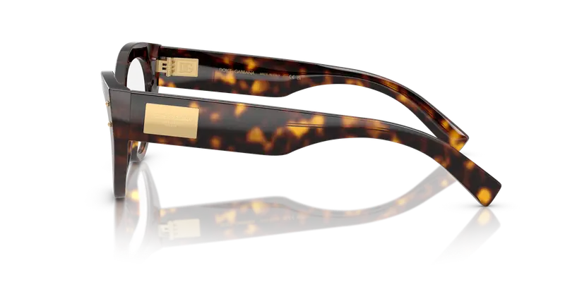 Dolce & Gabbana Donna DG3403 502 Montature da vista Acetato Tartaruga Trasparente Cat Eye Normale miniatura 3