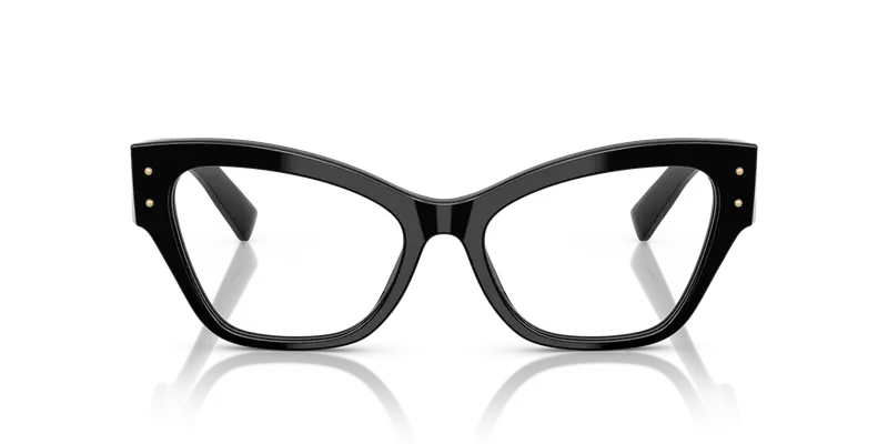 Dolce & Gabbana Donna DG3404 501 Montature da vista Acetato Nero Trasparente Farfalla Normale miniatura 2