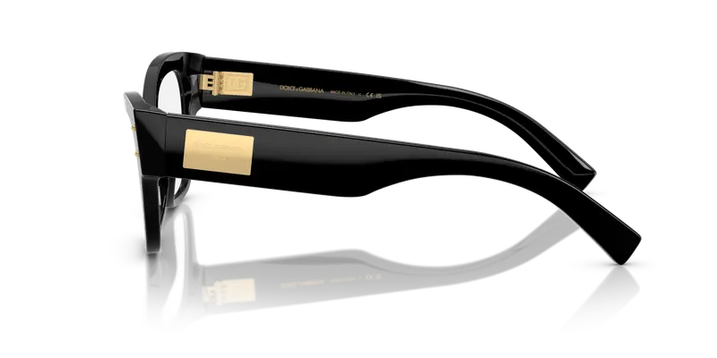 Dolce & Gabbana Donna DG3404 501 Montature da vista Acetato Nero Trasparente Farfalla Normale miniatura 3