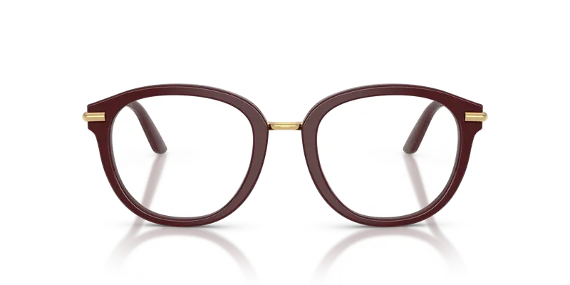 Dolce & Gabbana Donna DG3410 3091 Montature da vista Acetato Rosso Trasparente Pantos Normale miniatura 2