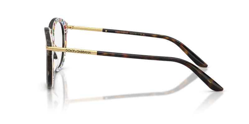 Dolce & Gabbana Donna DG3410 3217 Montature da vista Acetato Tartaruga Trasparente Pantos Normale miniatura 3