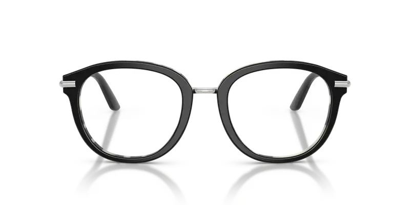 Dolce & Gabbana Donna DG3410 3372 Montature da vista Acetato Nero Trasparente Pantos Normale miniatura 2