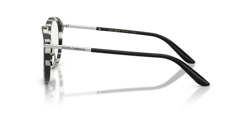 Dolce & Gabbana Donna DG3410 3372 Montature da vista Acetato Nero Trasparente Pantos Normale miniatura 3