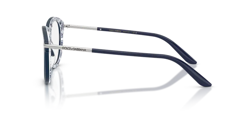 Dolce & Gabbana Donna DG3410 3414 Montature da vista Acetato Blu Trasparente Pantos Normale miniatura 3