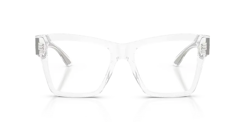 Dolce & Gabbana Donna DG3411 3133 Montature da vista Acetato Trasparente Trasparente Squadrata Normale miniatura 2