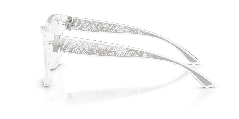 Dolce & Gabbana Donna DG3411 3133 Montature da vista Acetato Trasparente Trasparente Squadrata Normale miniatura 3