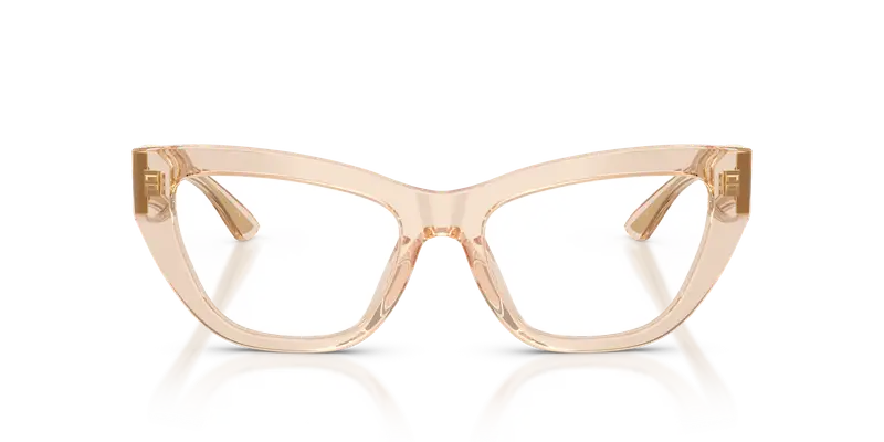 Dolce & Gabbana Donna DG3412 3432 Montature da vista Acetato Marrone Trasparente Cat Eye Normale miniatura 2