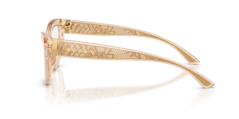 Dolce & Gabbana Donna DG3412 3432 Montature da vista Acetato Marrone Trasparente Cat Eye Normale miniatura 3