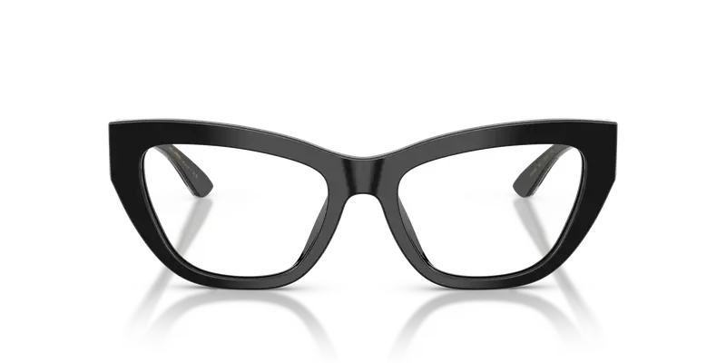 Dolce & Gabbana Donna DG3412 501 Montature da vista Acetato Nero Trasparente Cat Eye Normale miniatura 2