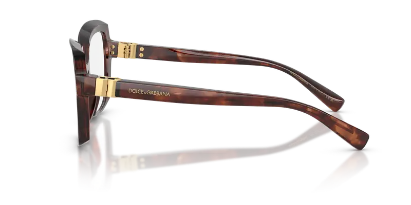 Dolce & Gabbana Donna DG3413 3222 Montature da vista Acetato Rosso Trasparente Farfalla Normale miniatura 3