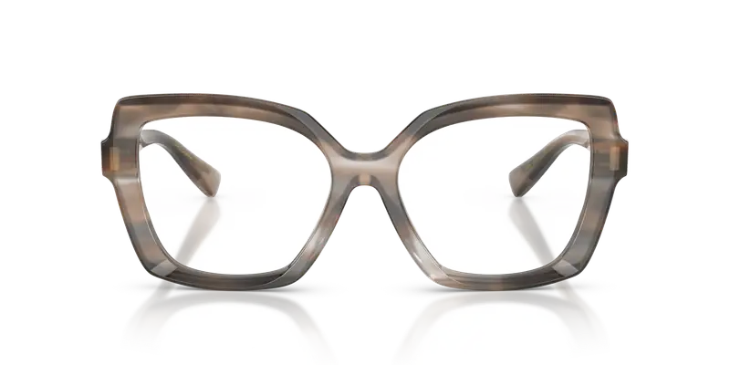 Dolce & Gabbana Donna DG3413 3449 Montature da vista Acetato Grigio Trasparente Farfalla Normale miniatura 2