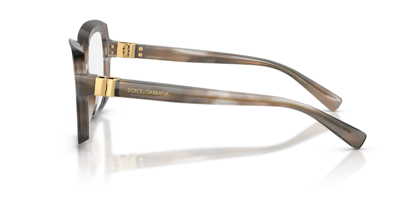 Dolce & Gabbana Donna DG3413 3449 Montature da vista Acetato Grigio Trasparente Farfalla Normale miniatura 3