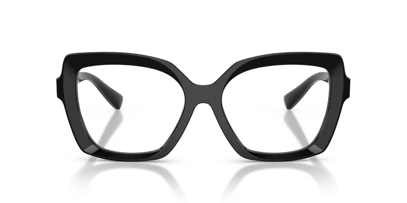 Dolce & Gabbana Donna DG3413 501 Montature da vista Acetato Nero Trasparente Farfalla Normale miniatura 2