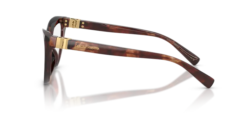 Dolce & Gabbana Donna DG3414 3222 Montature da vista Acetato Rosso Trasparente Cat Eye Normale miniatura 3