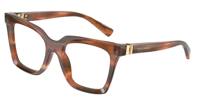 Dolce & Gabbana Donna DG3417  3221 Montature da vista Acetato Tartaruga Trasparente Squadrata Normale