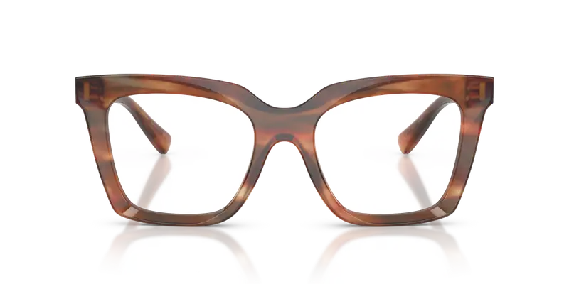 Dolce & Gabbana Donna DG3417 3221 Montature da vista Acetato Tartaruga Trasparente Squadrata Normale miniatura 2