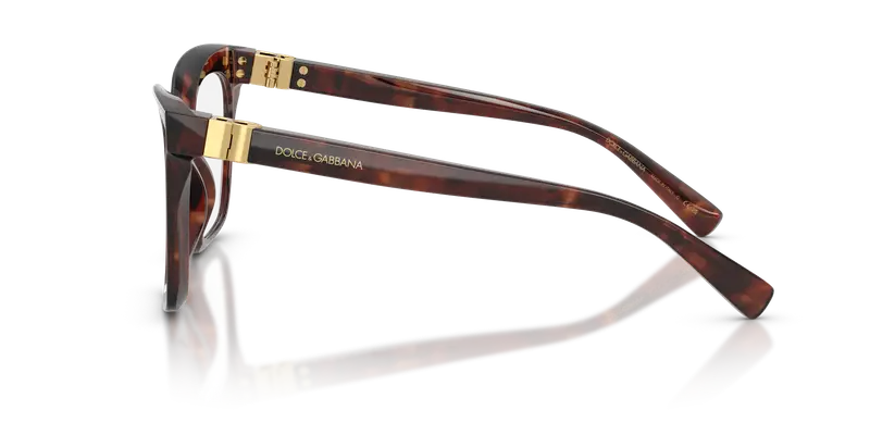 Dolce & Gabbana Donna DG3417 3222 Montature da vista Acetato Rosso Trasparente Squadrata Normale miniatura 3