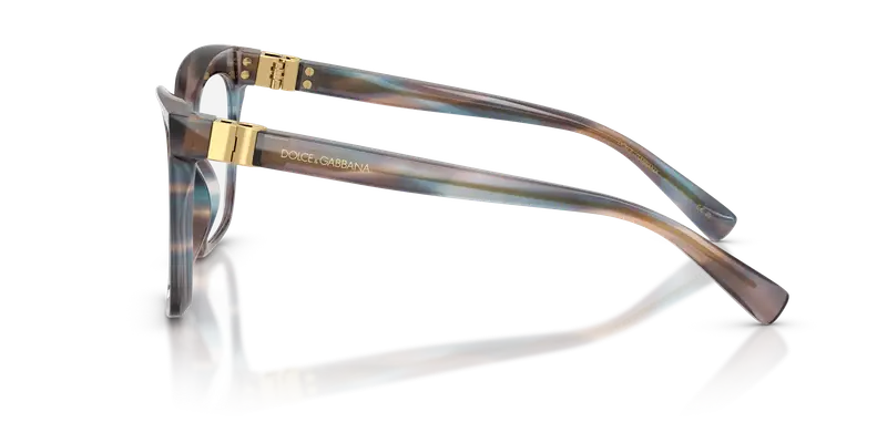 Dolce & Gabbana Donna DG3417 3448 Montature da vista Acetato Blu Trasparente Squadrata Normale miniatura 3