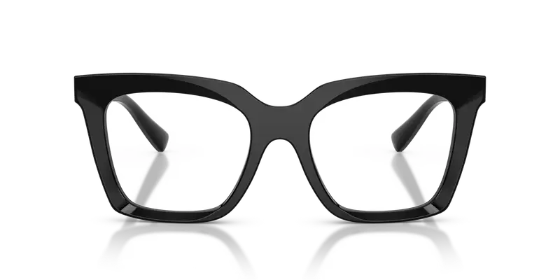 Dolce & Gabbana Donna DG3417 501 Montature da vista Acetato Nero Trasparente Squadrata Normale miniatura 2