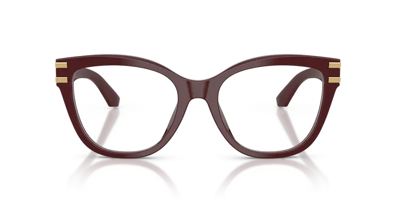 Dolce & Gabbana Donna DG3418 3091 Montature da vista Acetato Rosso Trasparente Farfalla Normale miniatura 2