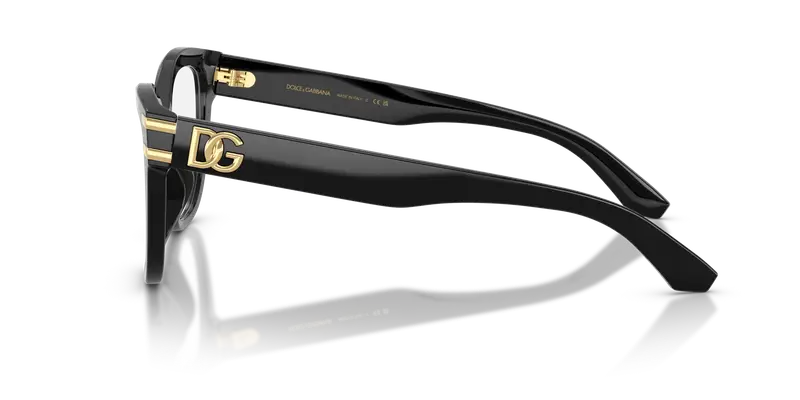 Dolce & Gabbana Donna DG3418 501 Montature da vista Acetato Nero Trasparente Farfalla Normale miniatura 3