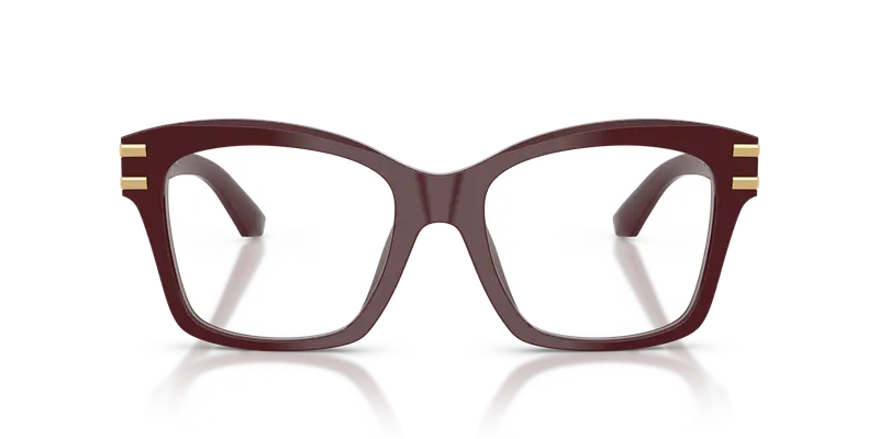 Dolce & Gabbana Donna DG3419 3091 Montature da vista Acetato Rosso Trasparente Squadrata Normale miniatura 2
