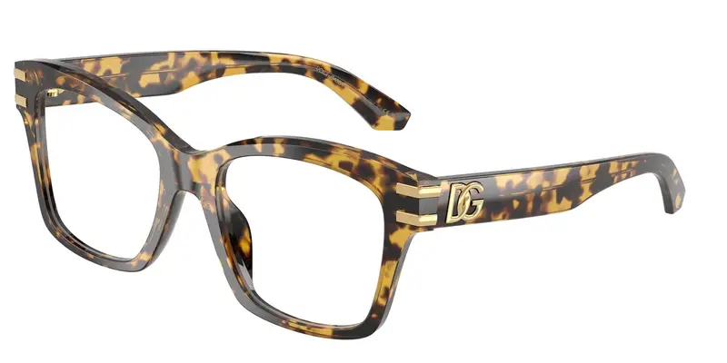 Dolce & Gabbana Donna DG3419  3330 Montature da vista Acetato Tartaruga Trasparente Squadrata Normale
