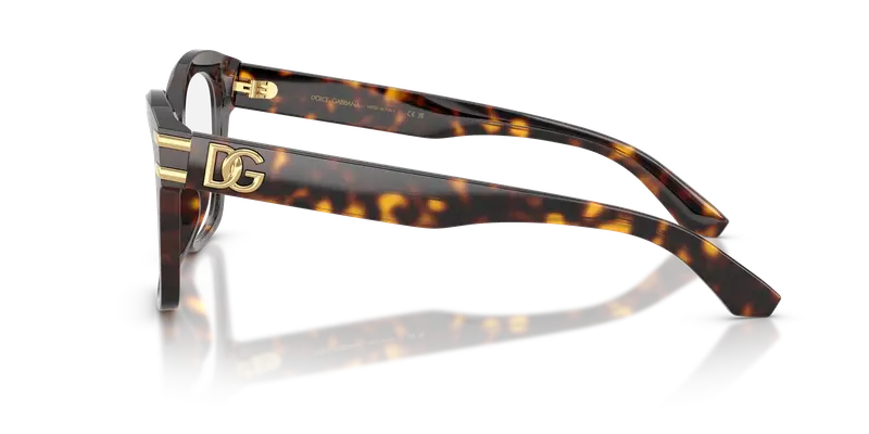 Dolce & Gabbana Donna DG3419 502 Montature da vista Acetato Tartaruga Trasparente Squadrata Normale miniatura 3