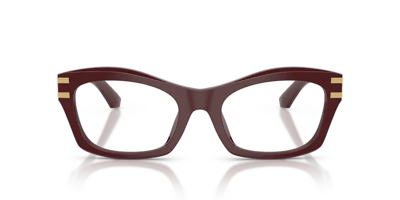Dolce & Gabbana Donna DG3420 3091 Montature da vista Acetato Rosso Trasparente Farfalla Normale miniatura 2