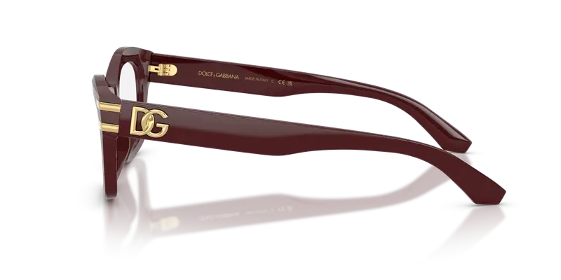 Dolce & Gabbana Donna DG3420 3091 Montature da vista Acetato Rosso Trasparente Farfalla Normale miniatura 3