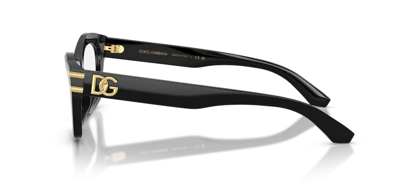 Dolce & Gabbana Donna DG3420 501 Montature da vista Acetato Nero Trasparente Farfalla Normale miniatura 3